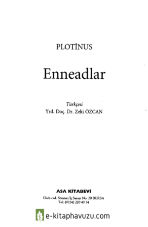 Enneadlar - Plotinus kiabı indir