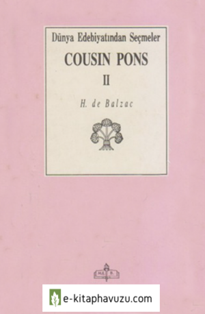 H. De Balzac - Cousin Pons 2. Cilt