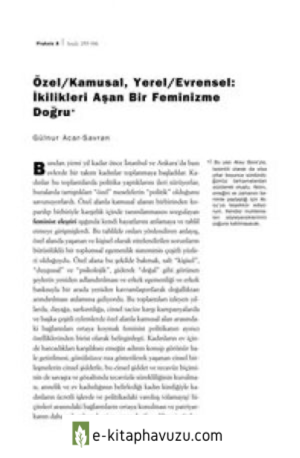 Gülnur Acar-Savran - İkilikleri Aşan Feminizm