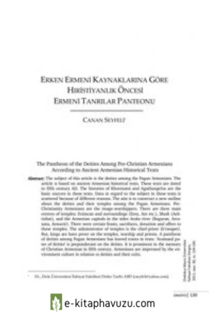 Hıristiyanlık Öncesi Ermeni Tanrılar Panteonu kiabı indir