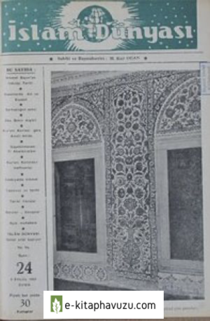 İslam Dünyası M.raif Ogan - Sayı 24 5 Eylül 1952