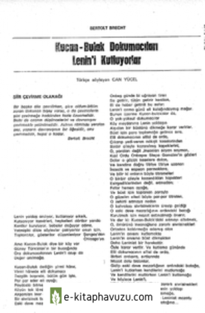 Kucan-Bulak Dokumacilari Lenin039İ Kutluyorlar Bertolt Brecht