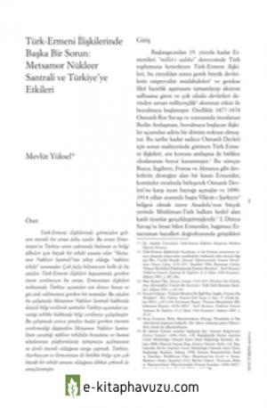 Metsamor Nükleer Santrali Ve Türkiye’Ye Etkileri