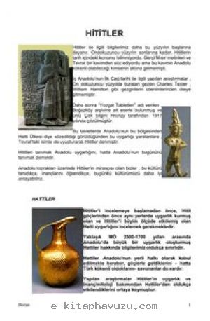 Anadolu Medeniyetleri - Hitit- Frig - Urartu