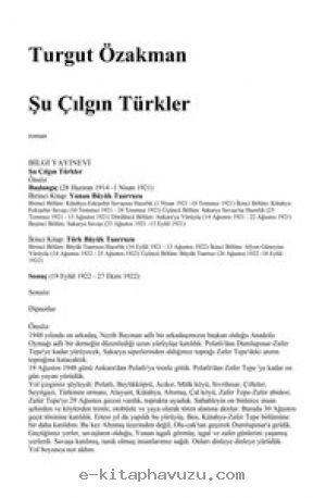 Turgut Özakman - Şu Çılgın Türkler